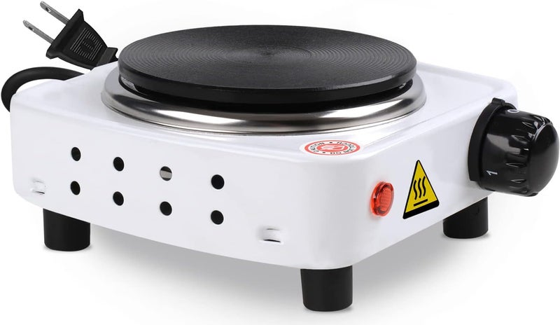DINGPAI Hot Plate for Candle Making, White Color Electric Hot Plate for Melting Wax, Chocolate, Candy and More - Image 1